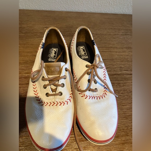 Keds Shoes Keds Womens Leather Baseball Sneakers Poshmark